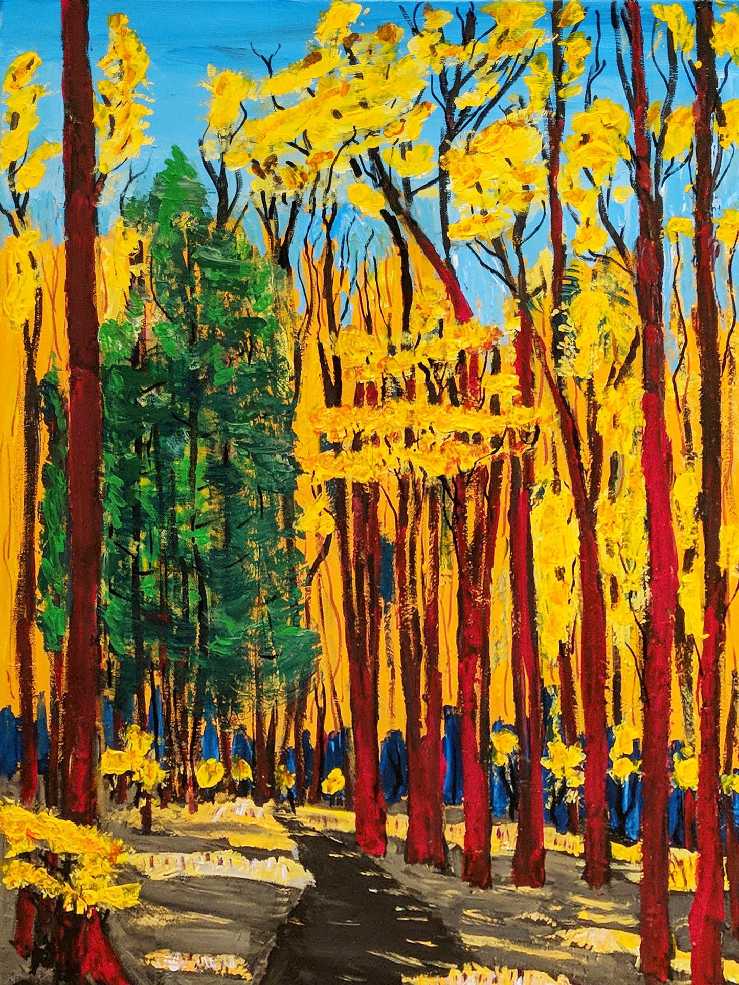 Original- Autumn Woods in Potomac, Maryland