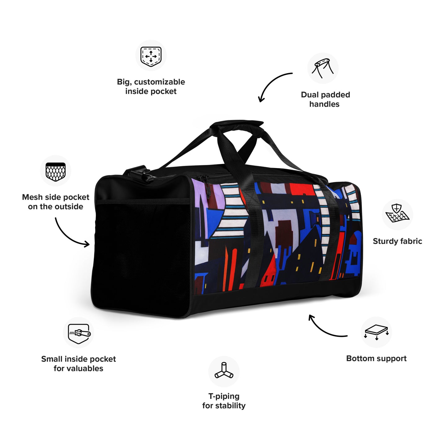 Duffle bag- Abstract City