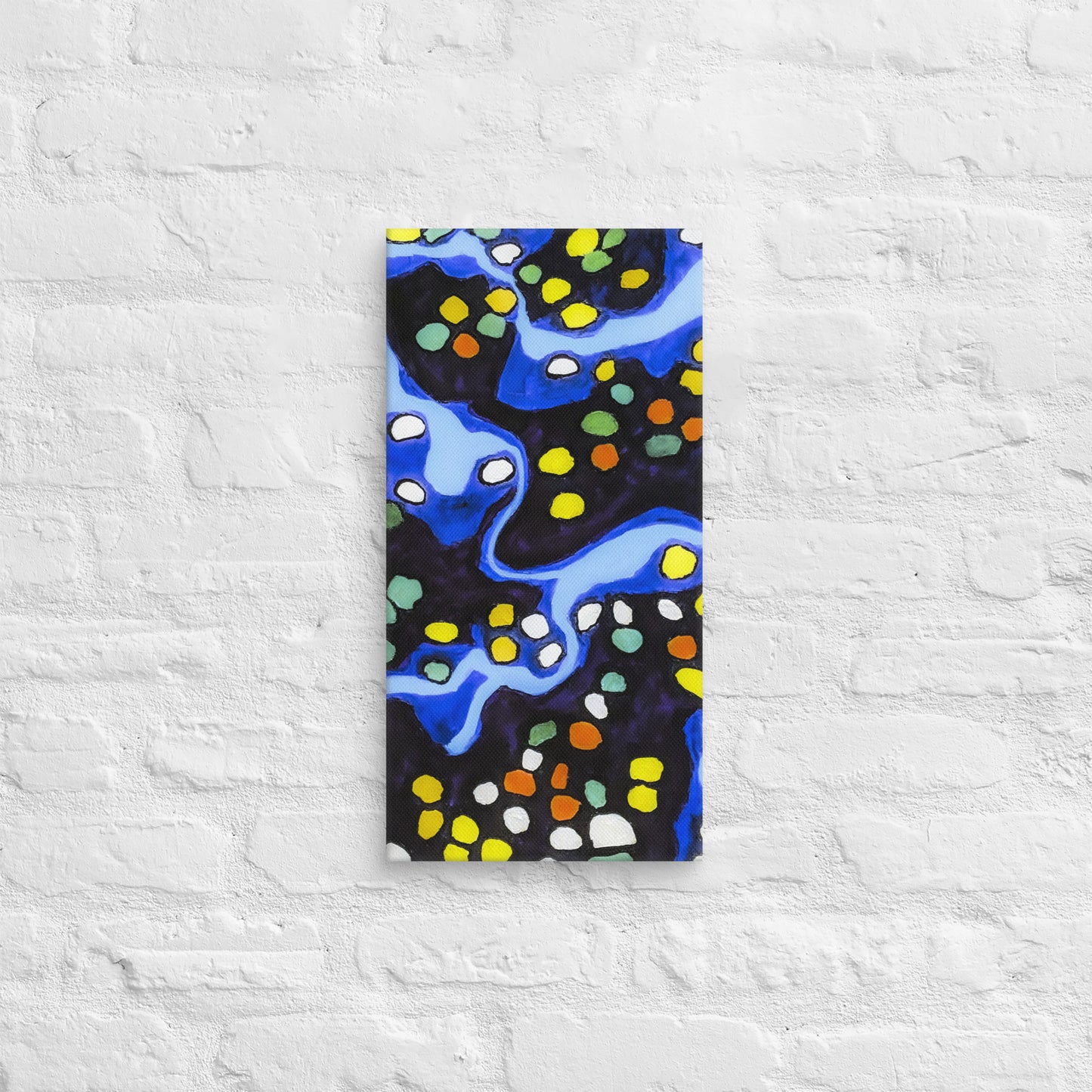 Unframed Canvas- Abstract in Blue