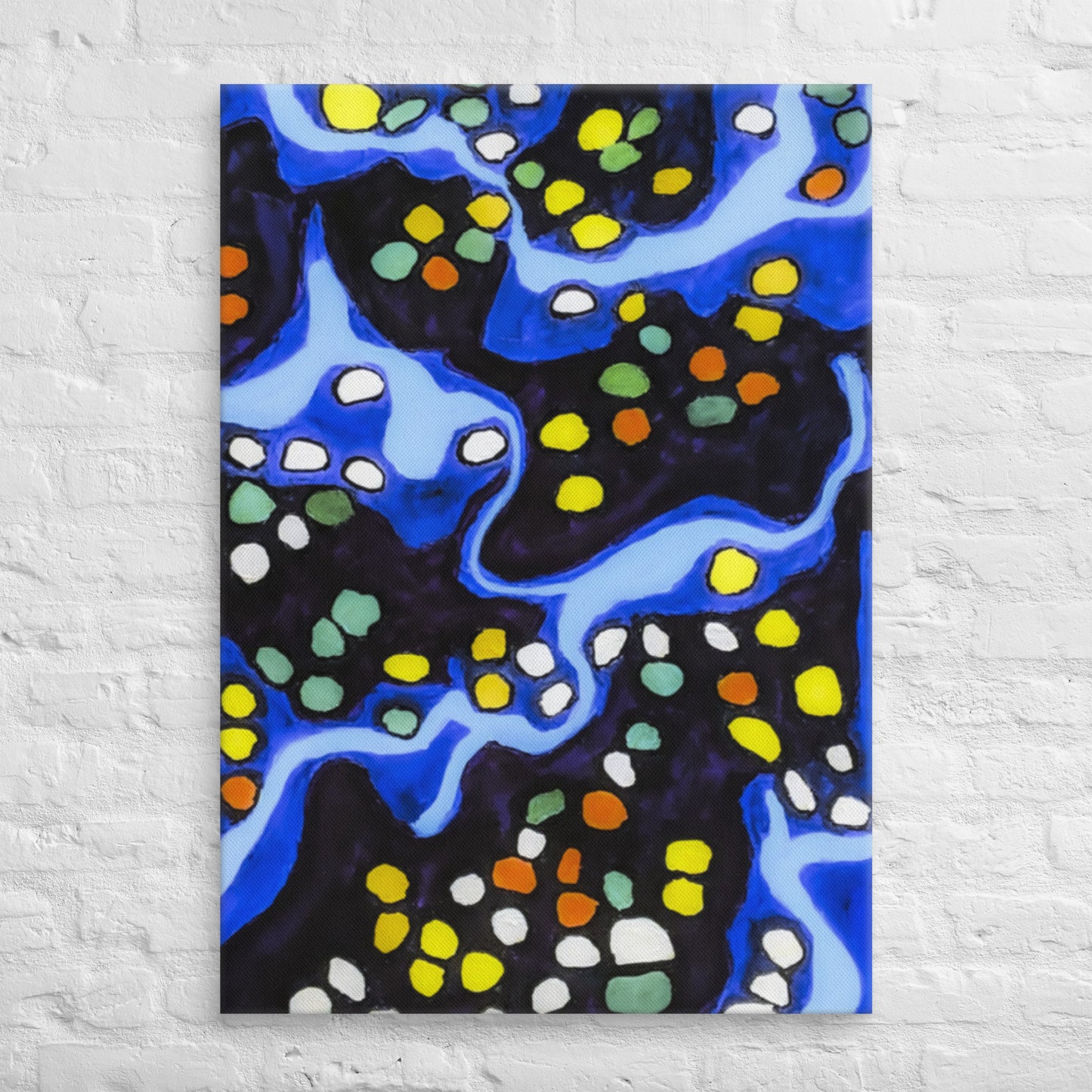 Unframed canvas print- Abstract with Blue Background