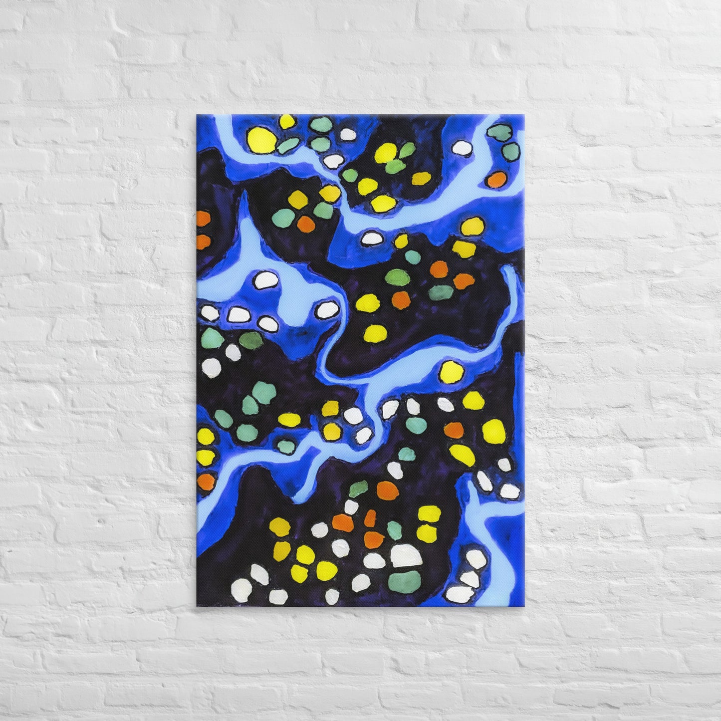 Unframed canvas print- Abstract with Blue Background