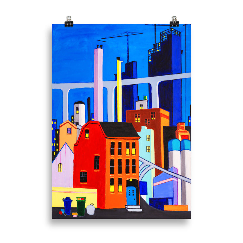 Poster- Brooklyn Street Scene