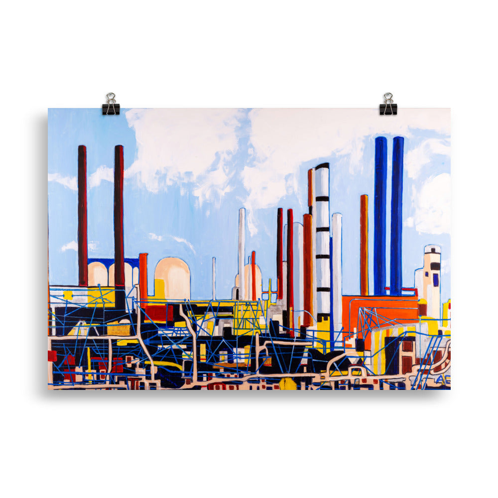 Poster- Refinery in Bright Daylight