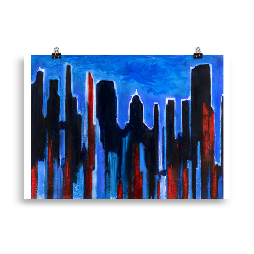 Poster- Chicago at Night II