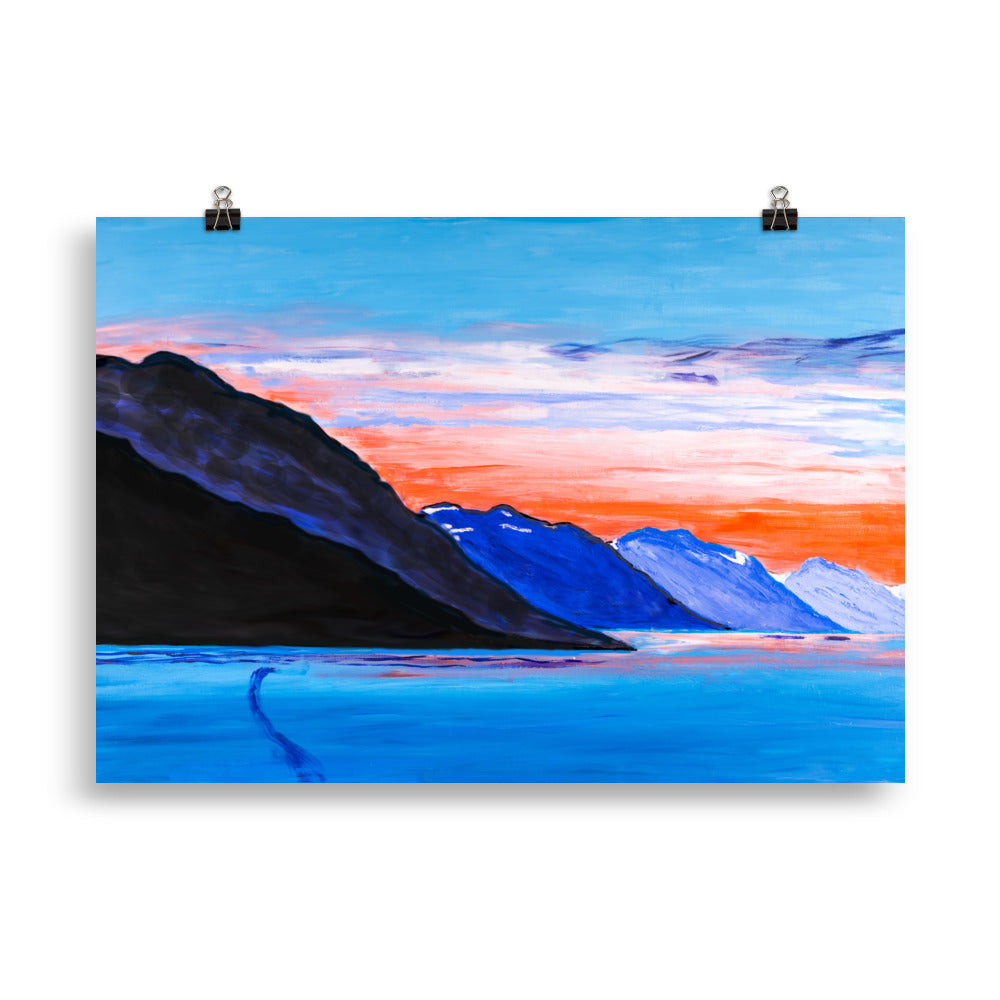 Poster- Alaskan Sunset