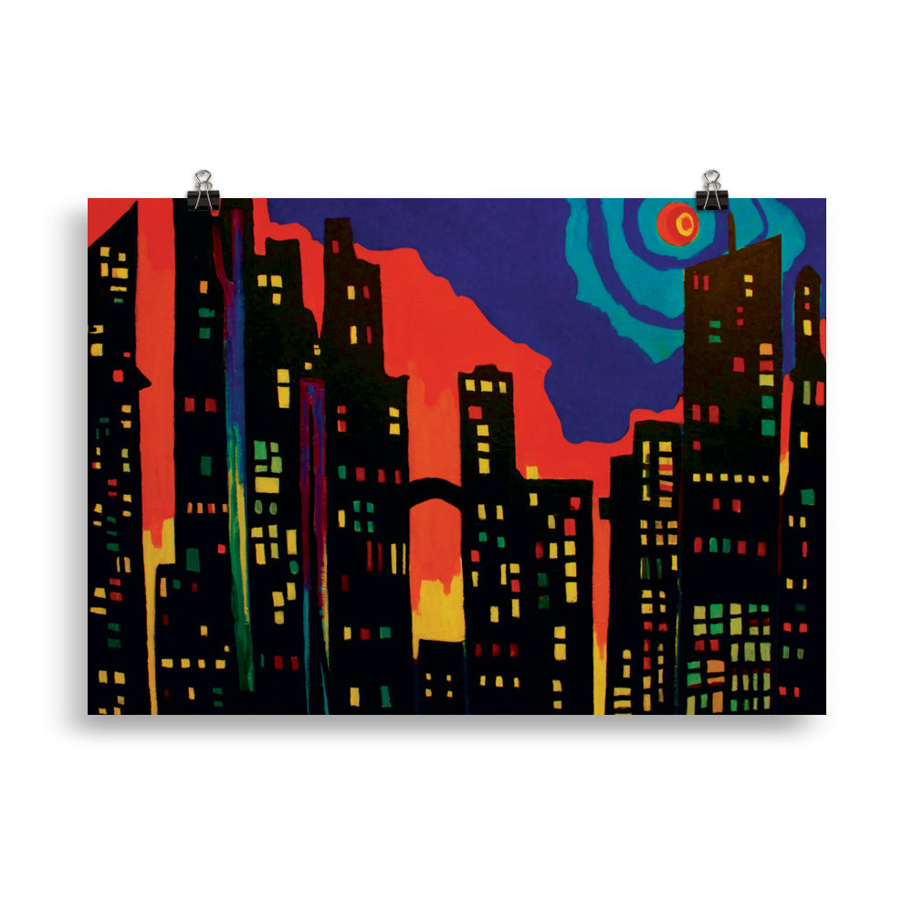 Poster- Chicago at Night I