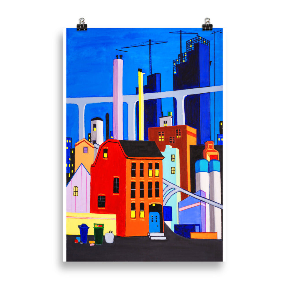 Poster- Brooklyn Street Scene