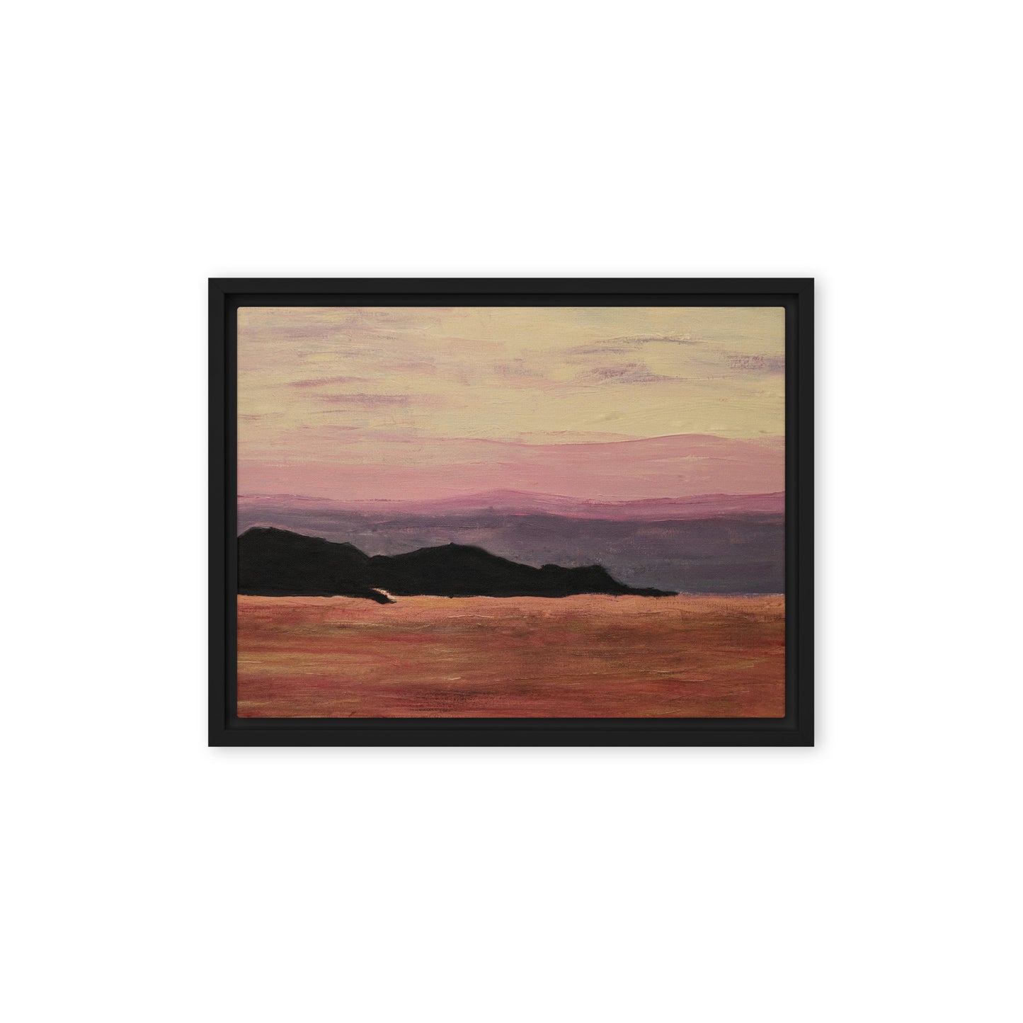 Framed canvas- Dusk at Sea