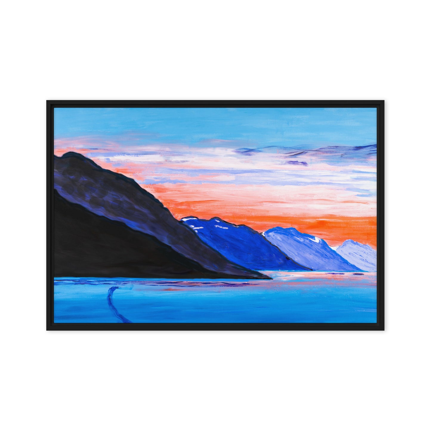 Framed canvas- Alaskan Sunset