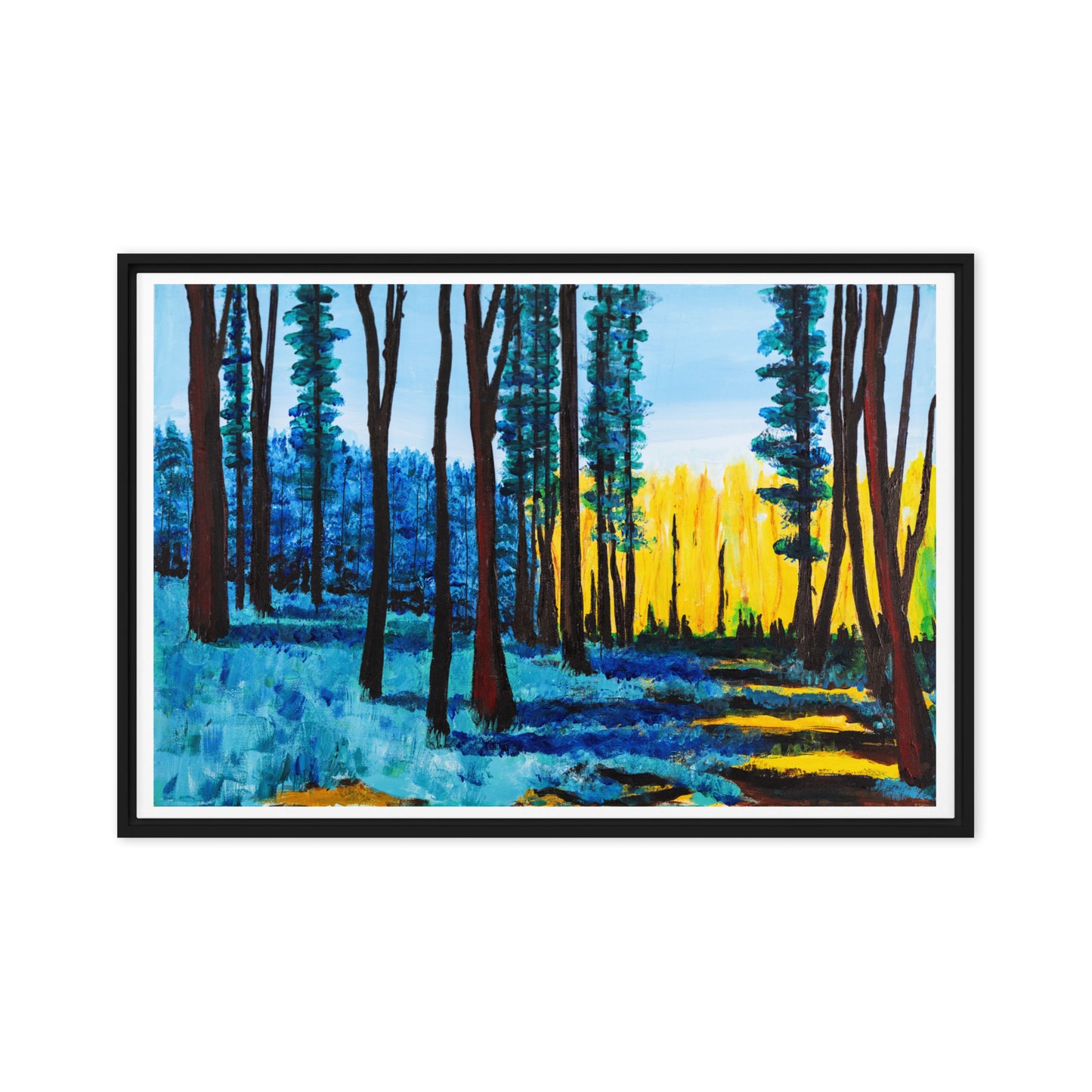Framed canvas- Early Spring in Tahoe