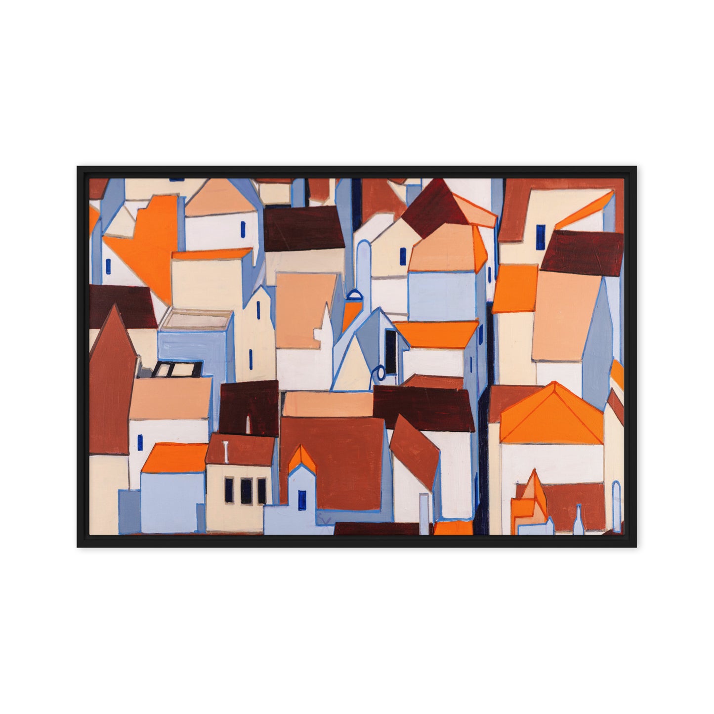 Framed canvas- Lisbon Rooftops