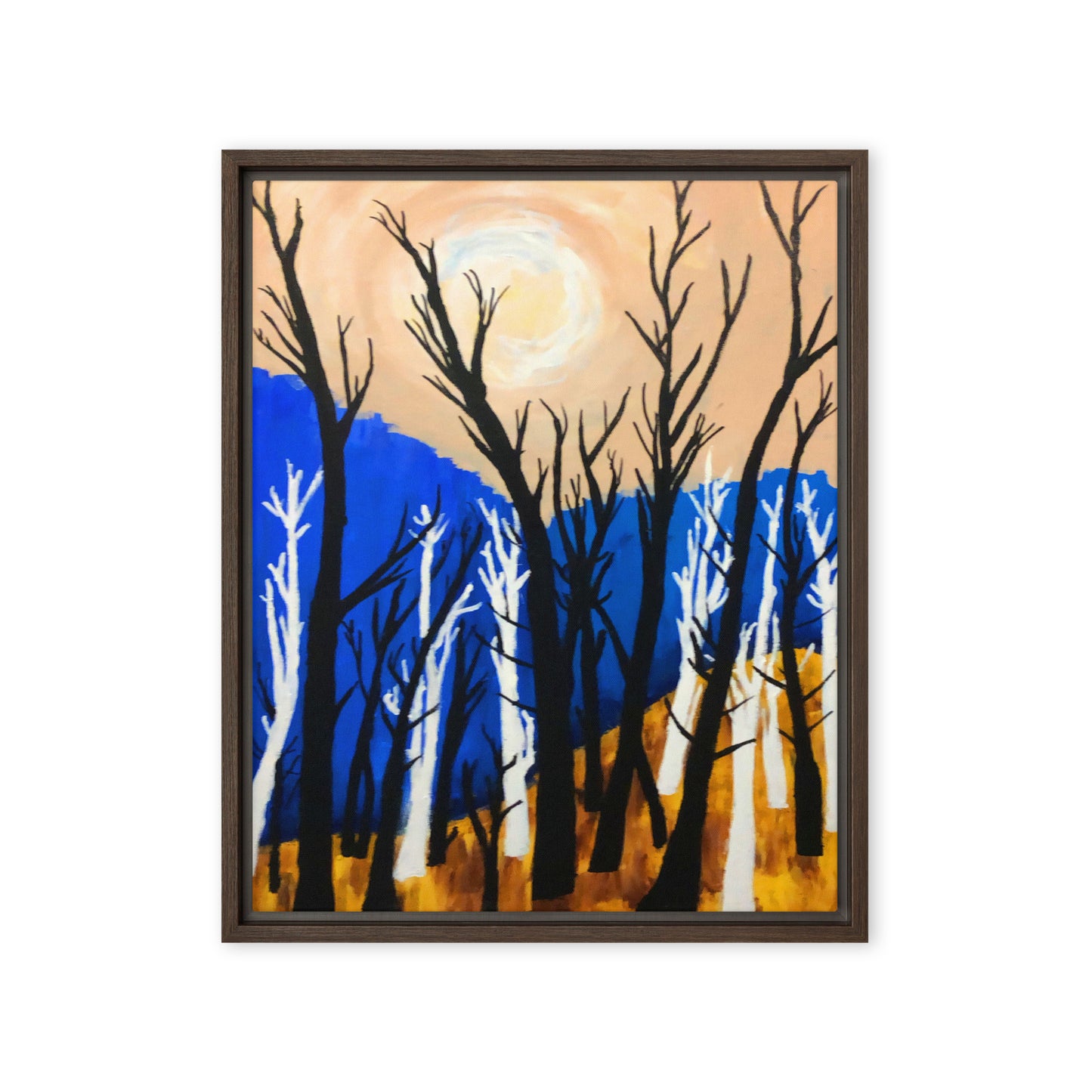 Framed canvas- A Fall Hillside