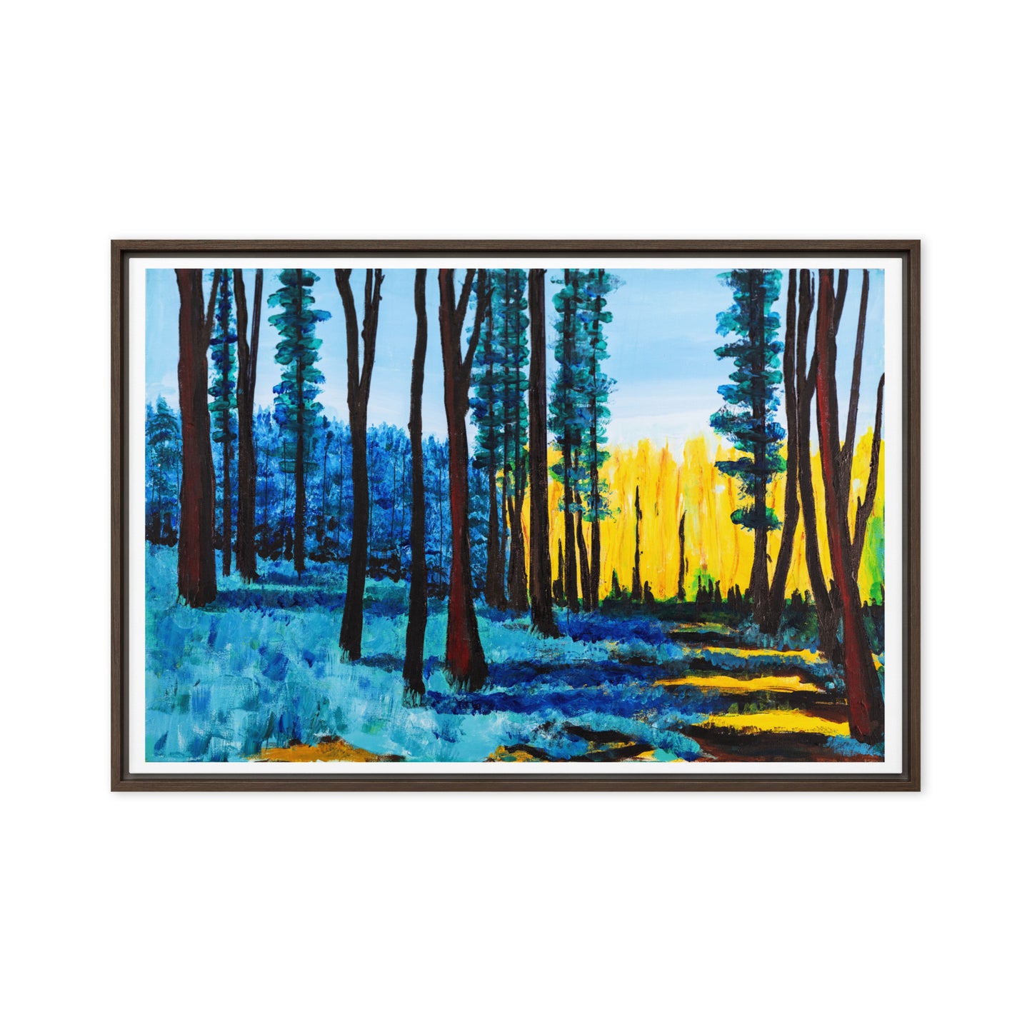 Framed canvas- Early Spring in Tahoe