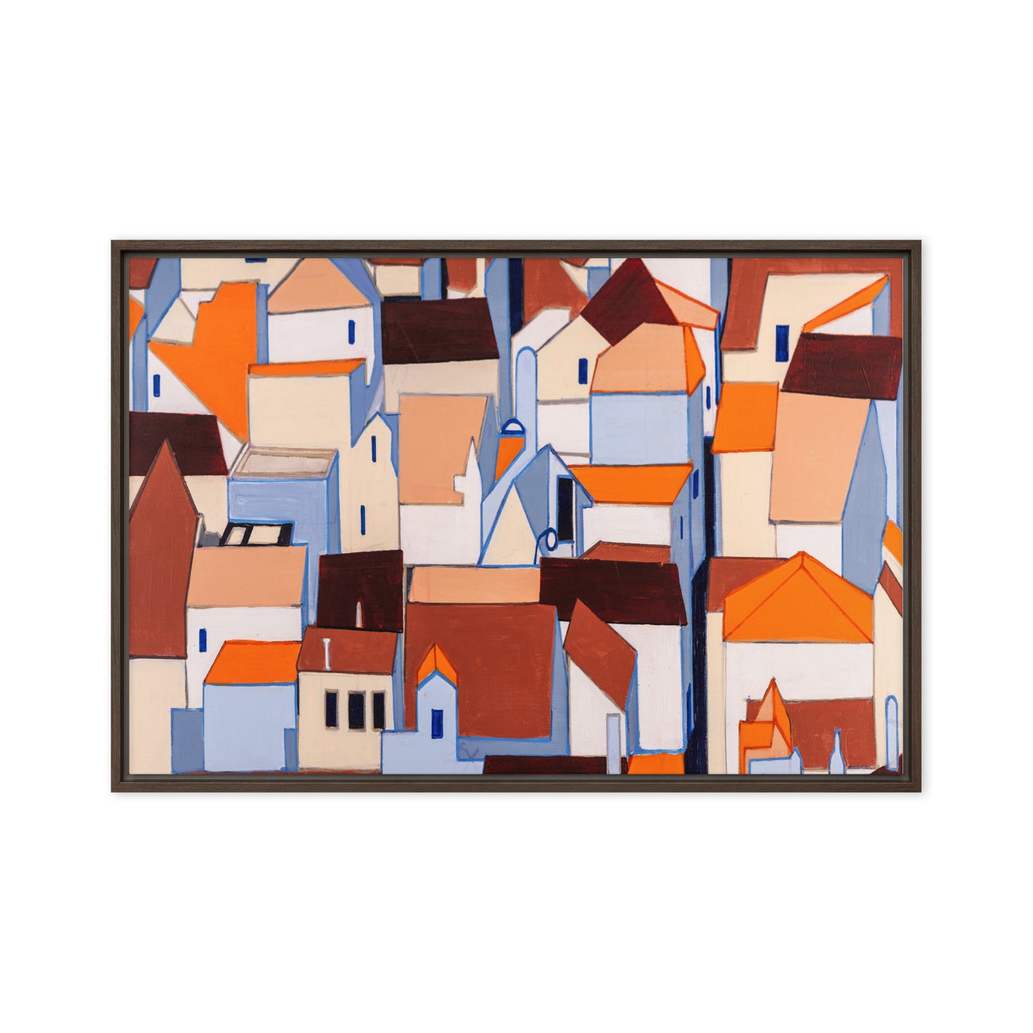 Framed canvas- Lisbon Rooftops