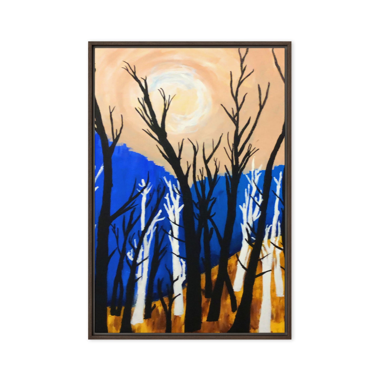 Framed canvas- A Fall Hillside