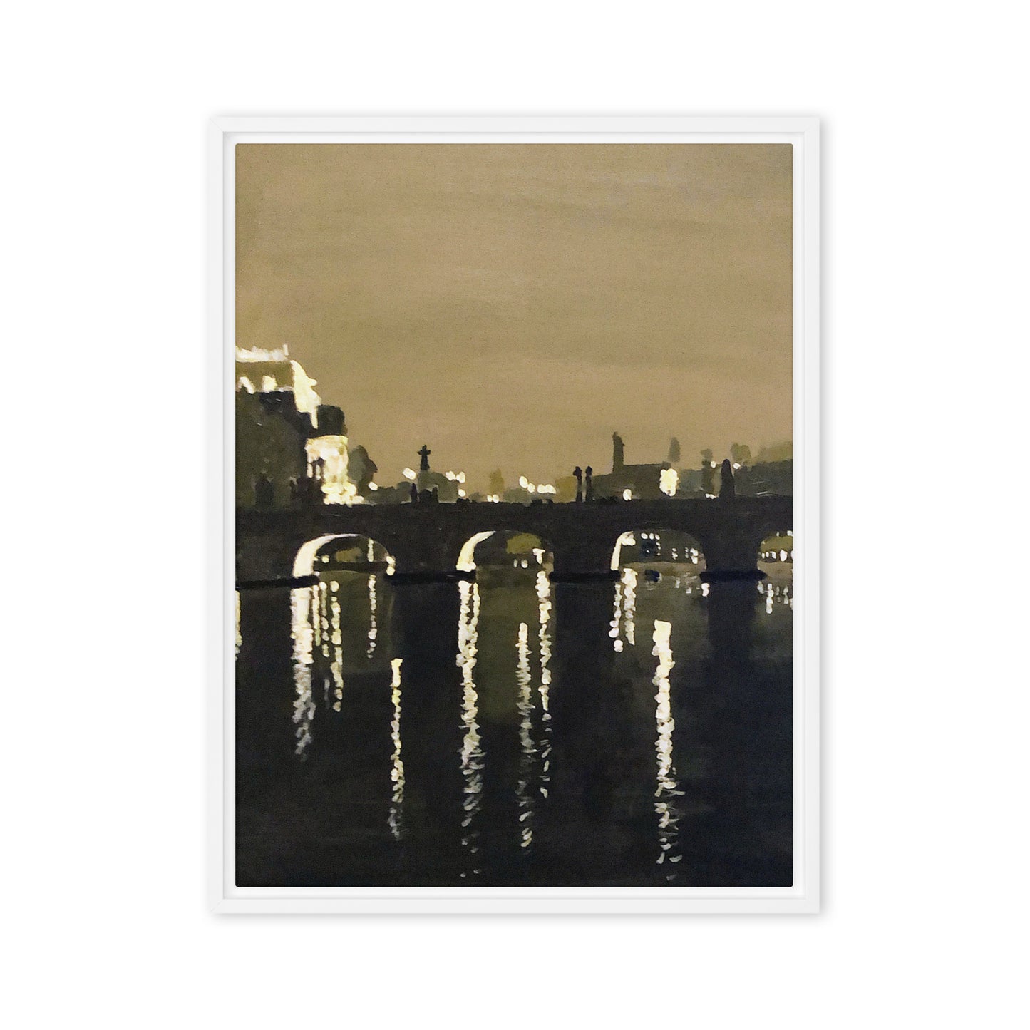 Framed canvas- A View of the Charles Bridge in Prague