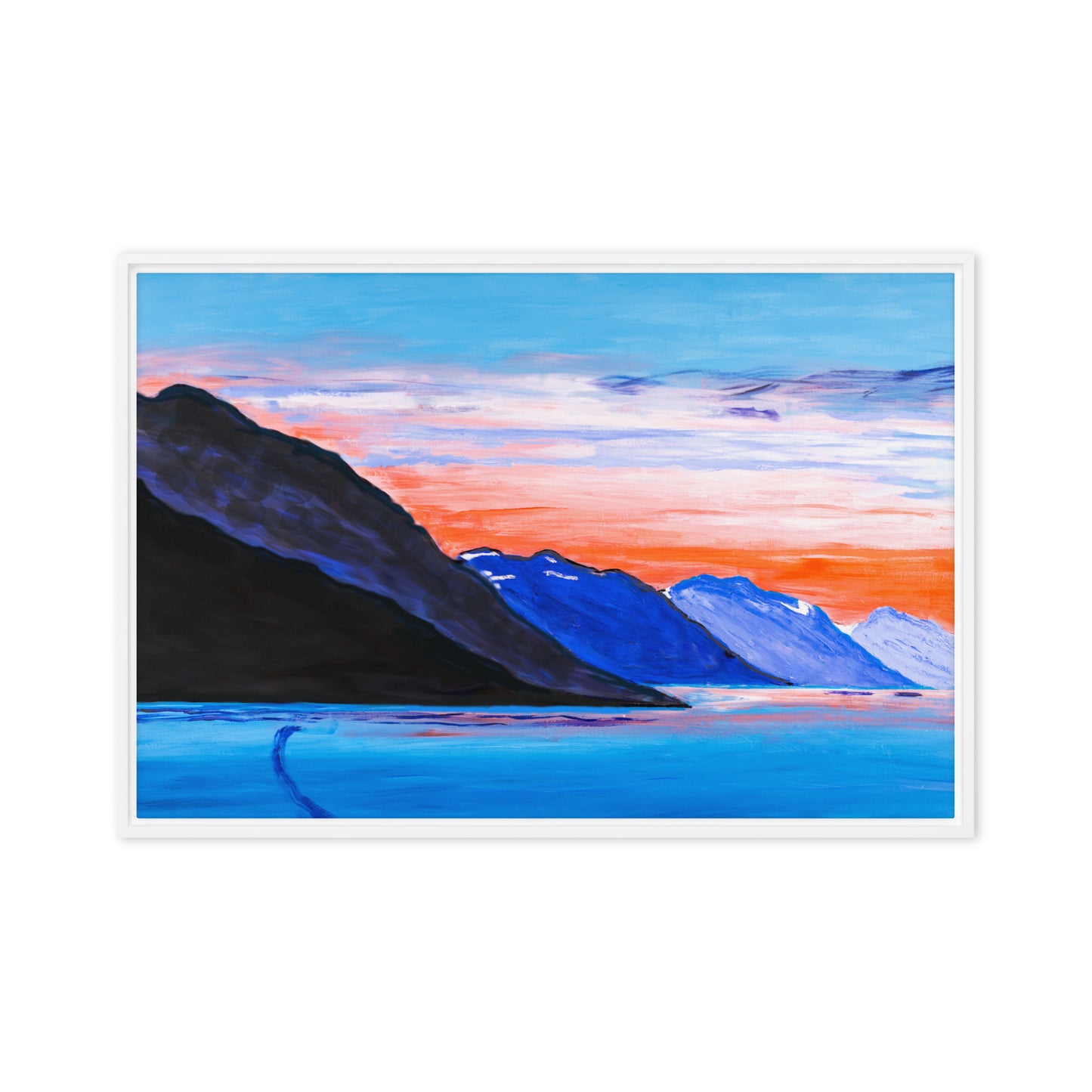 Framed canvas- Alaskan Sunset