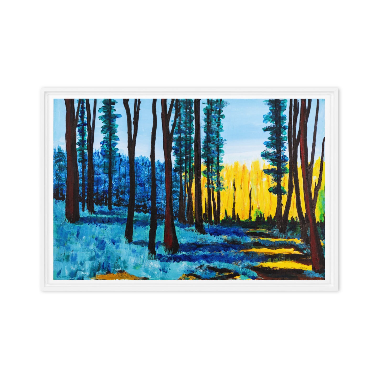 Framed canvas- Early Spring in Tahoe
