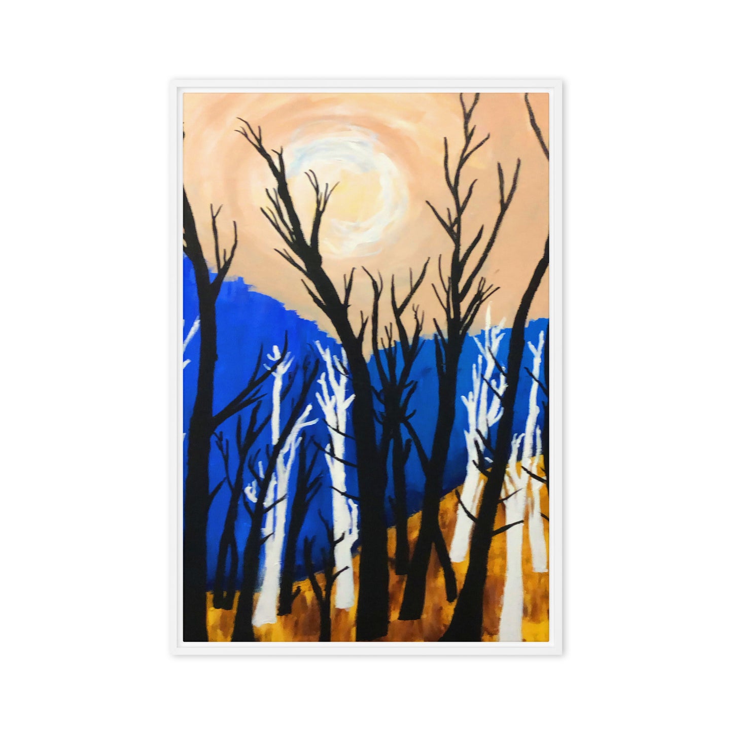 Framed canvas- A Fall Hillside