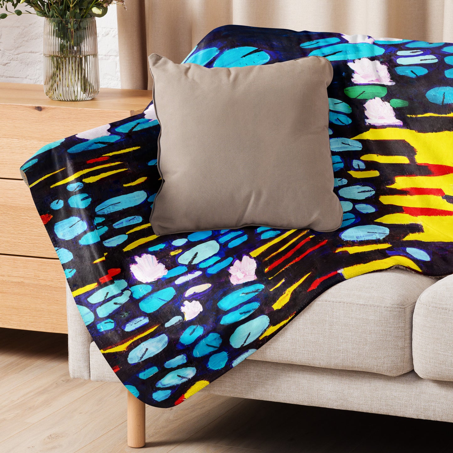 Sherpa blanket- Waterlilies