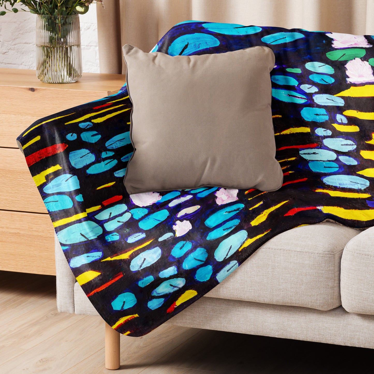 Sherpa blanket- Waterlilies