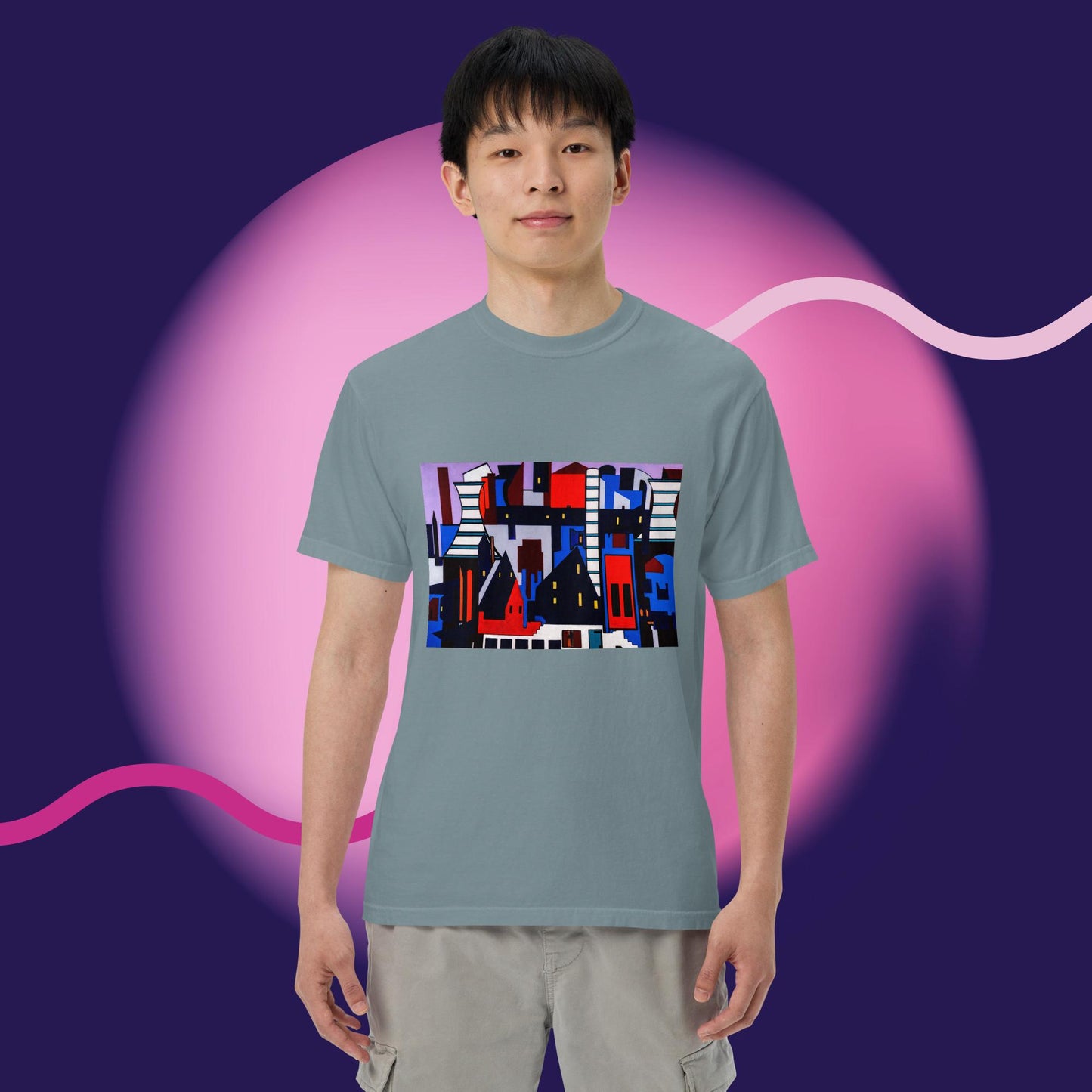 Unisex garment-dyed heavyweight t-shirt
