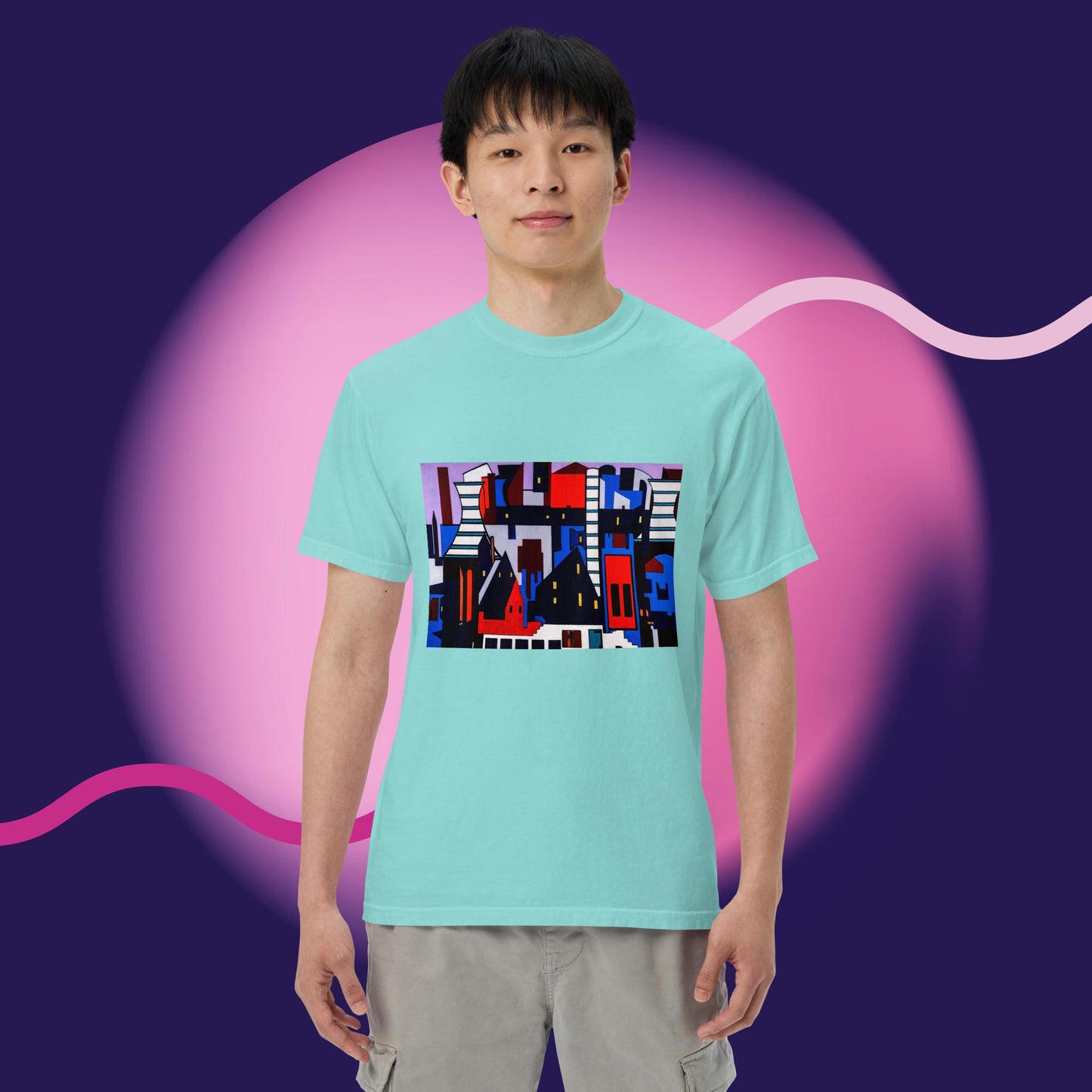 Unisex garment-dyed heavyweight t-shirt