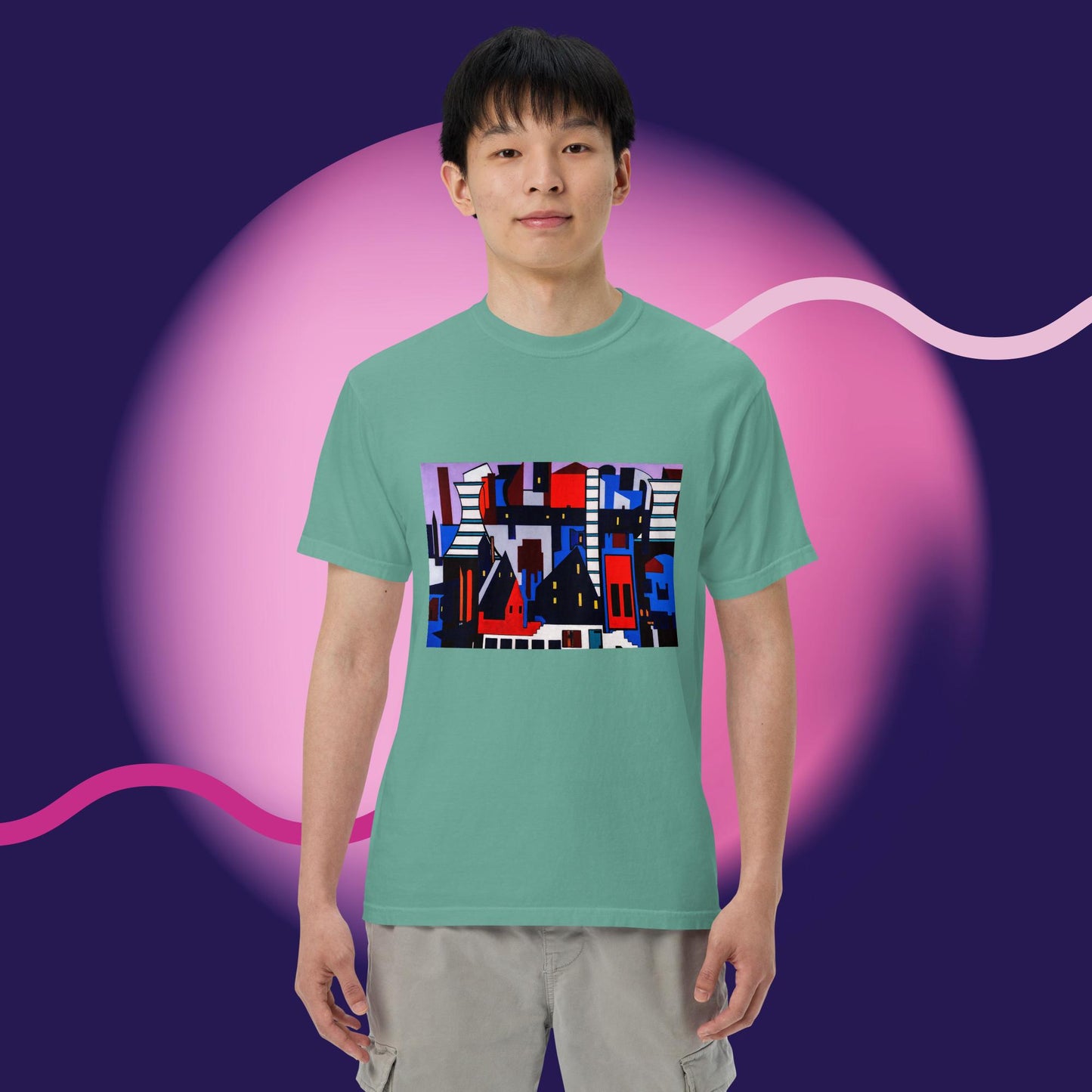 Unisex garment-dyed heavyweight t-shirt