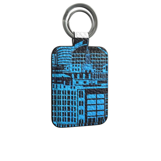 Keyring in Blue on Blue