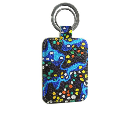 Keyring- Blue Abstract