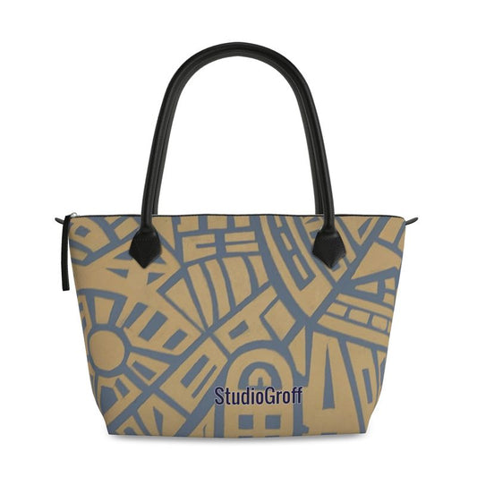 Women's Bag with African Design with Compartments