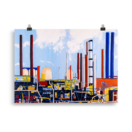 Poster- Refinery in Bright Daylight