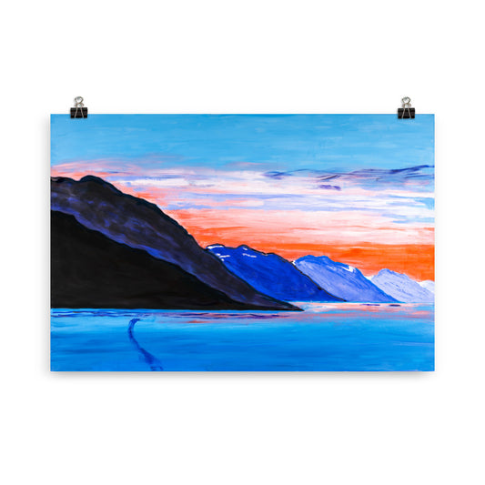 Poster- Alaskan Sunset