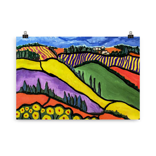 Poster- Tuscan Hillside- Poster
