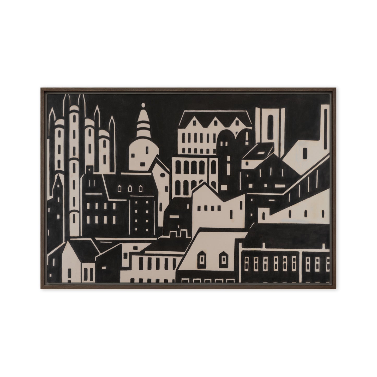 Poster- City in Black and Beige