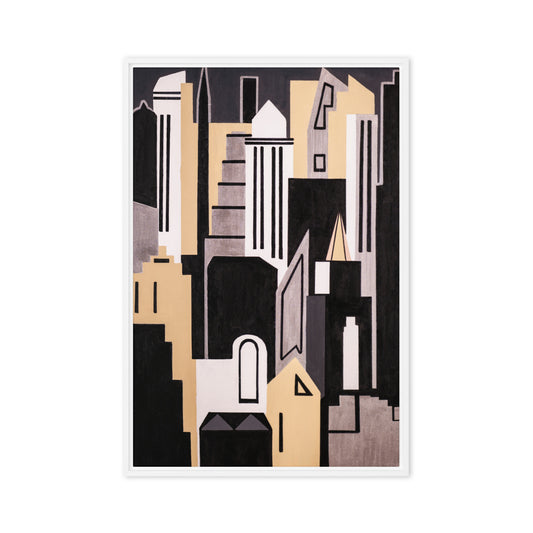 Framed canvas- New York Midtown Fantasy