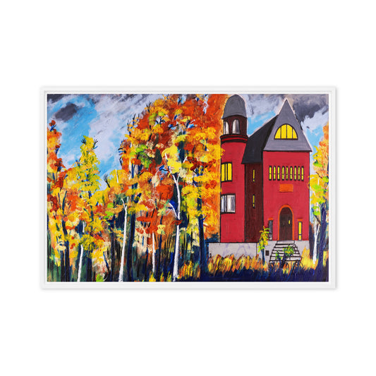 Framed canvas- House in the Woods- Framed canvas