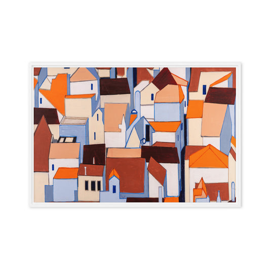 Framed canvas- Lisbon Rooftops