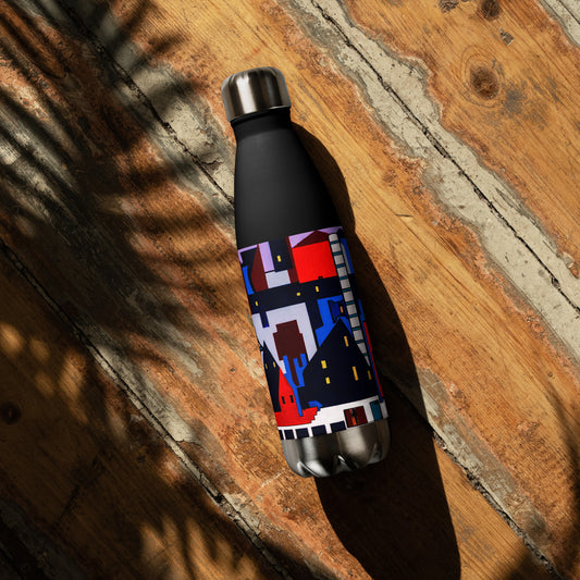 Stainless steel water bottle- Abstract City